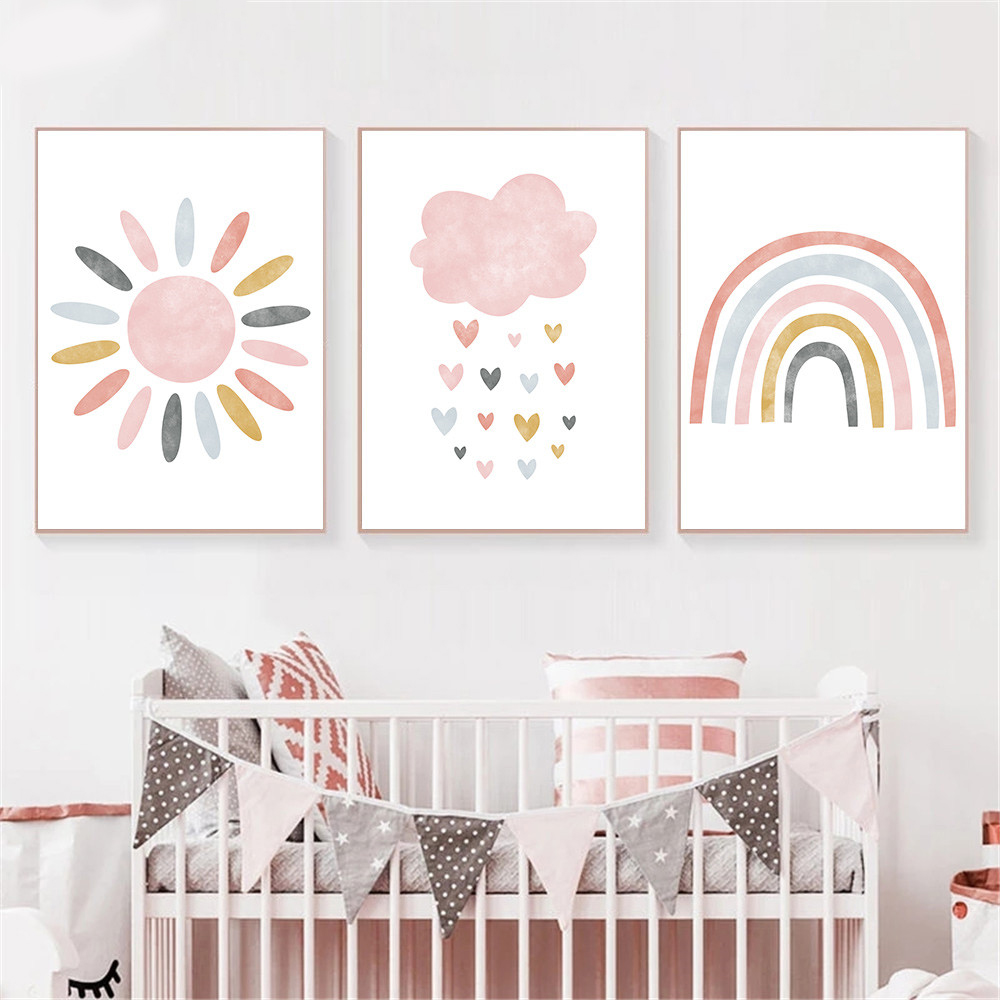Baby Nursery Picture Frames - Stampa su tela per bambini, quadro