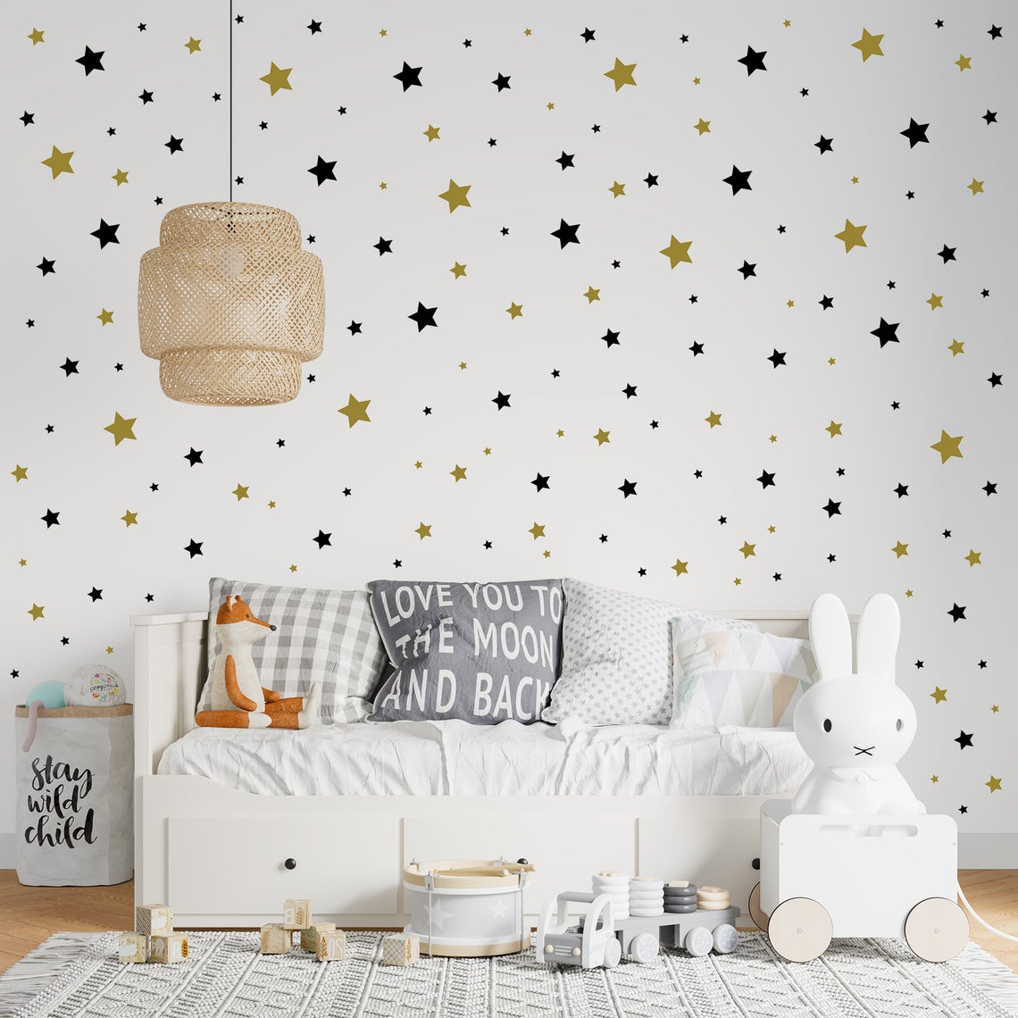 Baby Nursery Set Furniture - Cartoon 65 pezzi adesivo da parete