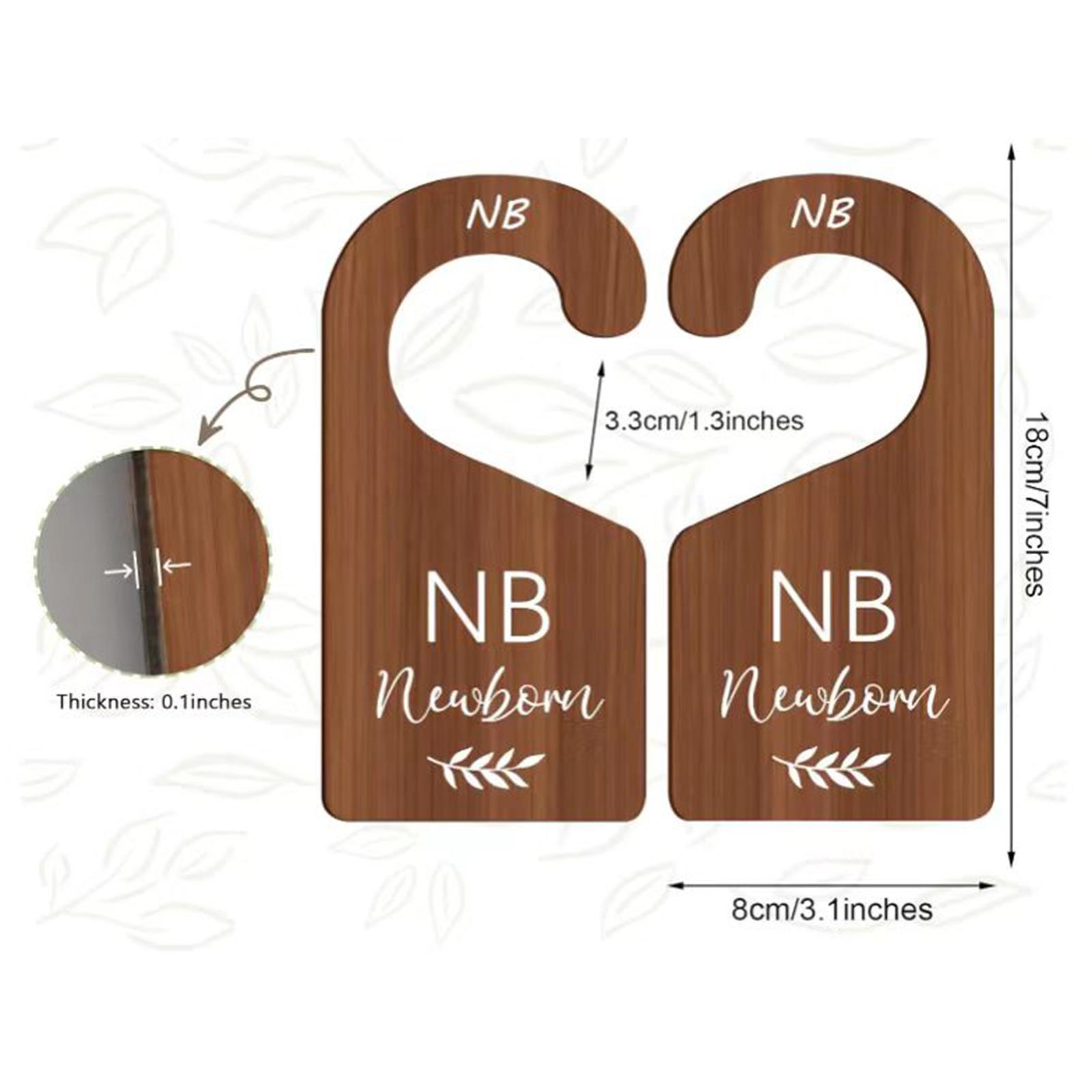 Closet Organizer Baby - 8 Etichette Divisori per Armadio Neonati,