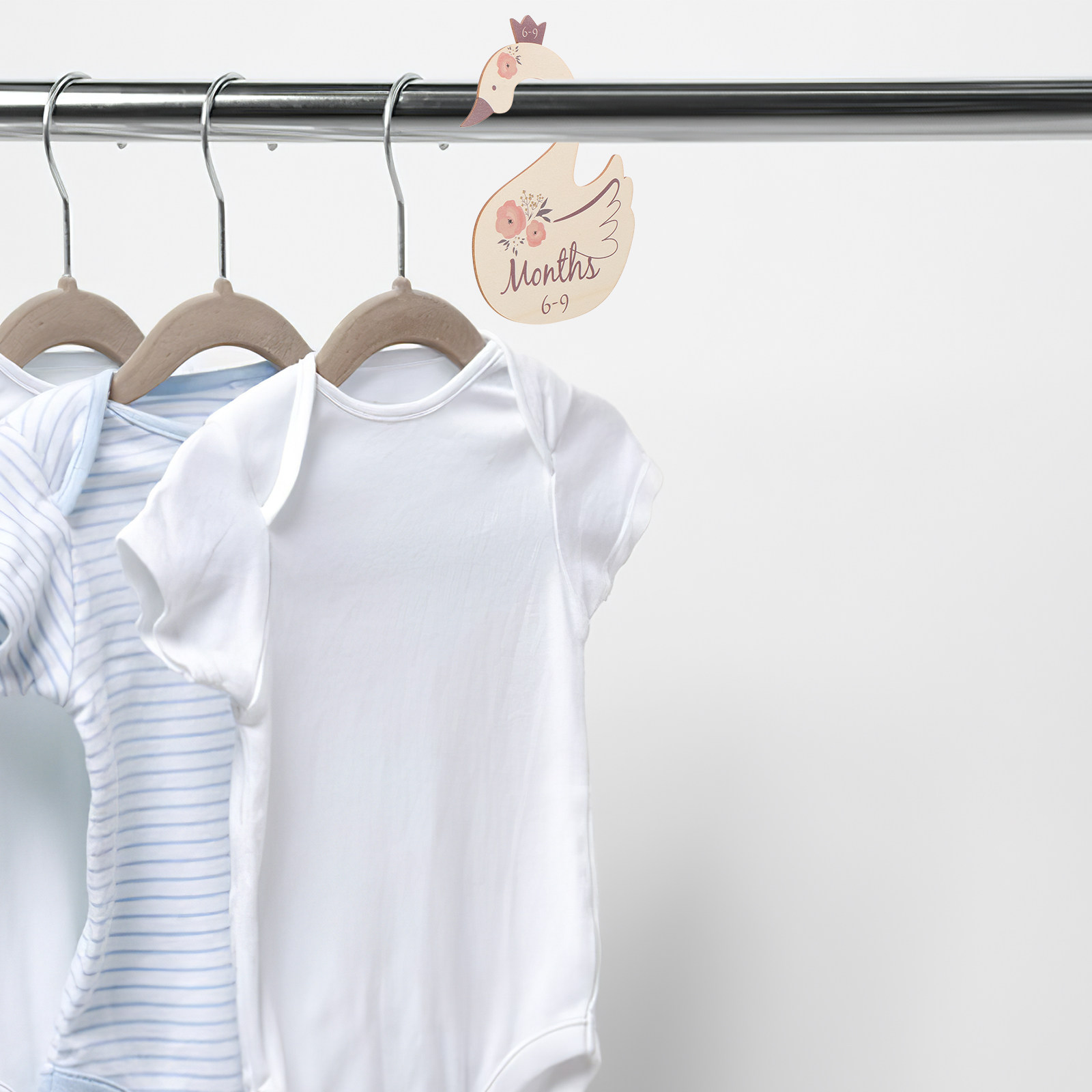 Closet Organizer Baby - 7 divisori in legno a forma