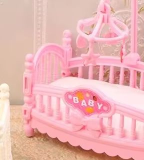 Baby Nursery Set Furniture - 1:12 Casa delle bambole in miniatura