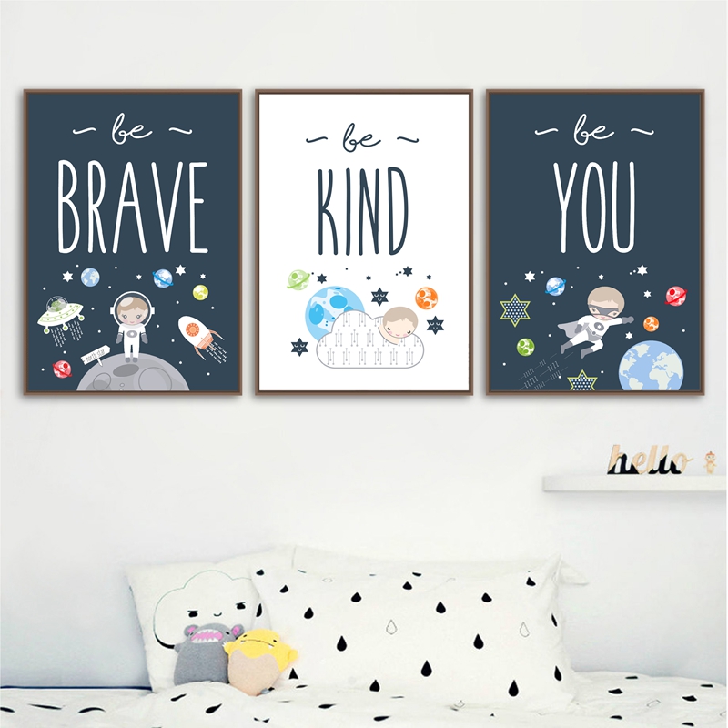 Baby Nursery Themes Boy - Stampe di arte della parete della