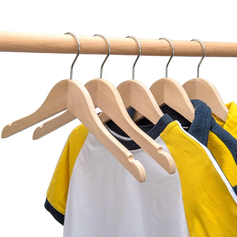 Closet Organizer Baby - Set di 6 Appendiabiti in Legno