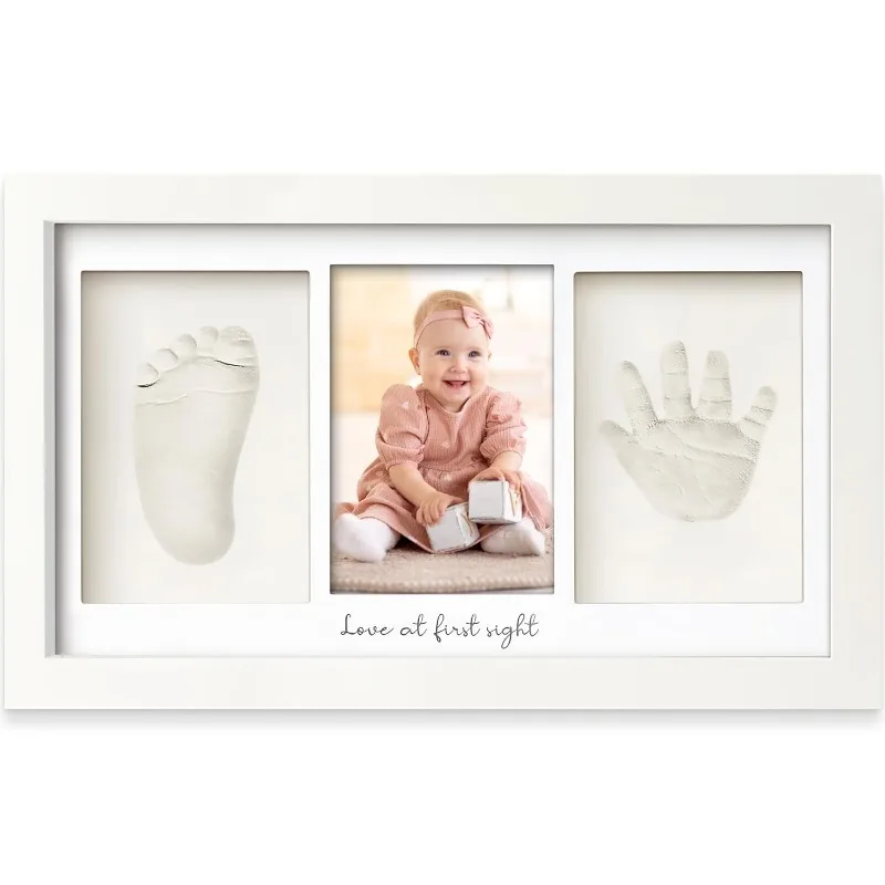 Baby Nursery Picture Frames - Kit per Impronte di Mani e