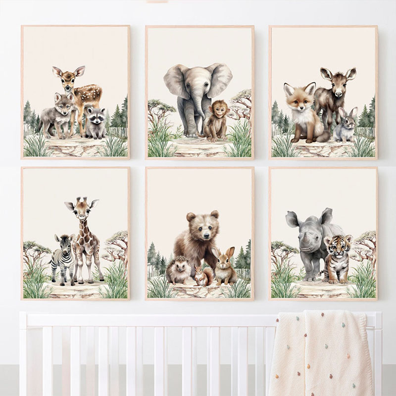 Baby Nursery Picture Frames - 1 pezzo (senza cornice) Quadro su