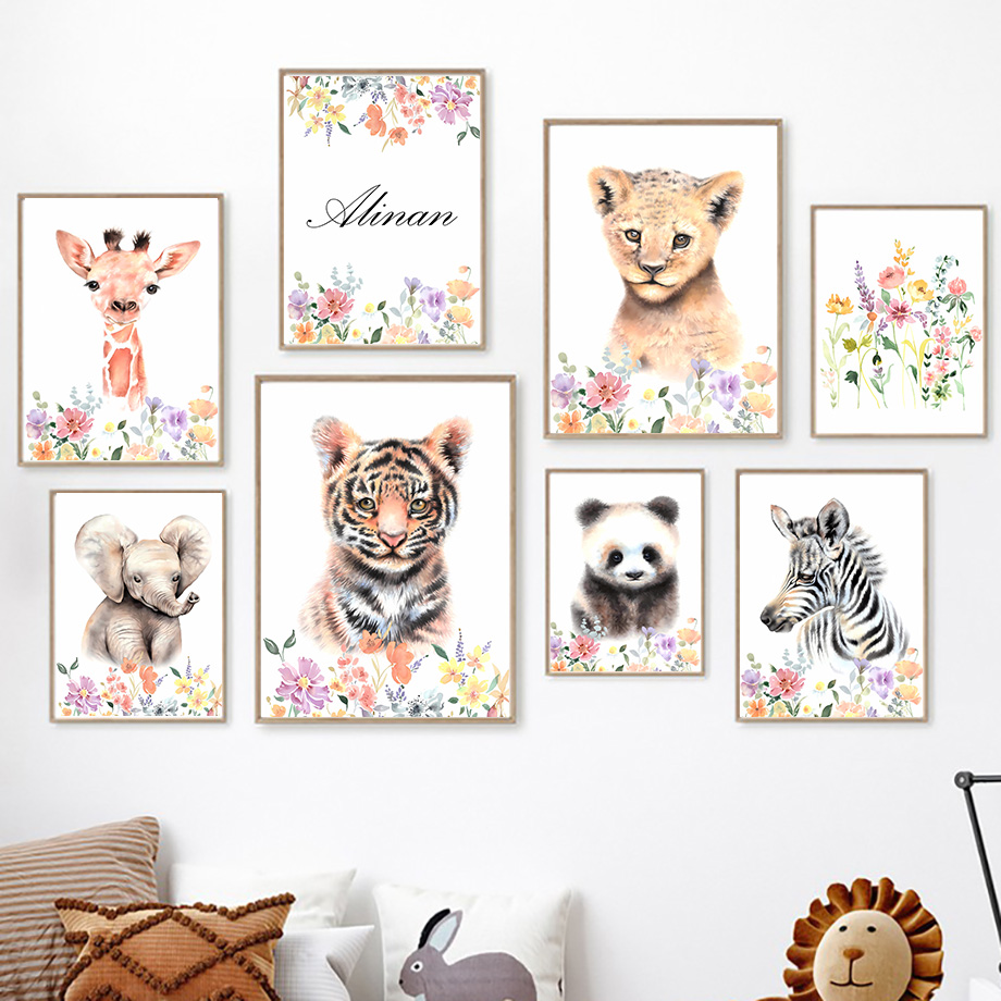 Baby Nursery Name Wall Art - Quadri e Stampe Personalizzabili con Nomi,