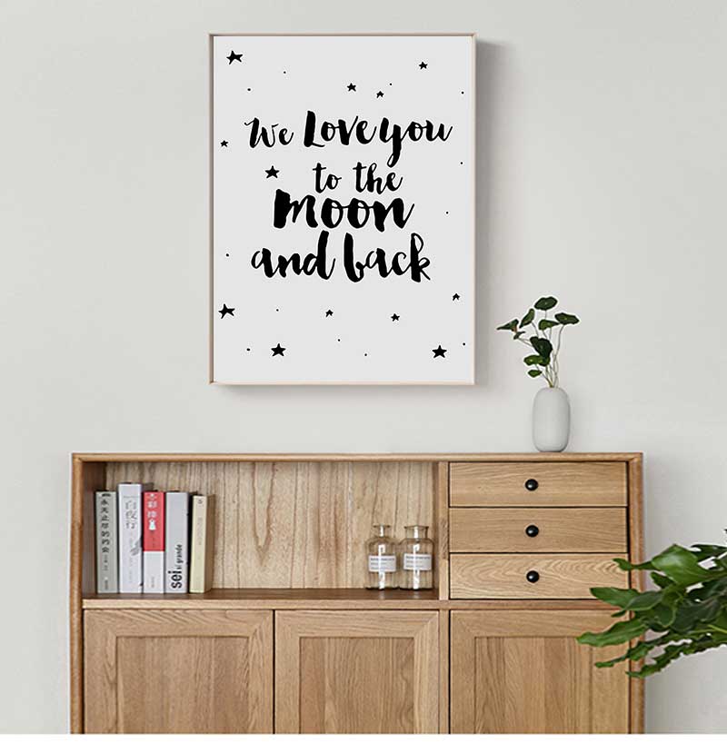 Baby Nursery Picture Frames - Segno Poster Stelle Nursery Dipinti su