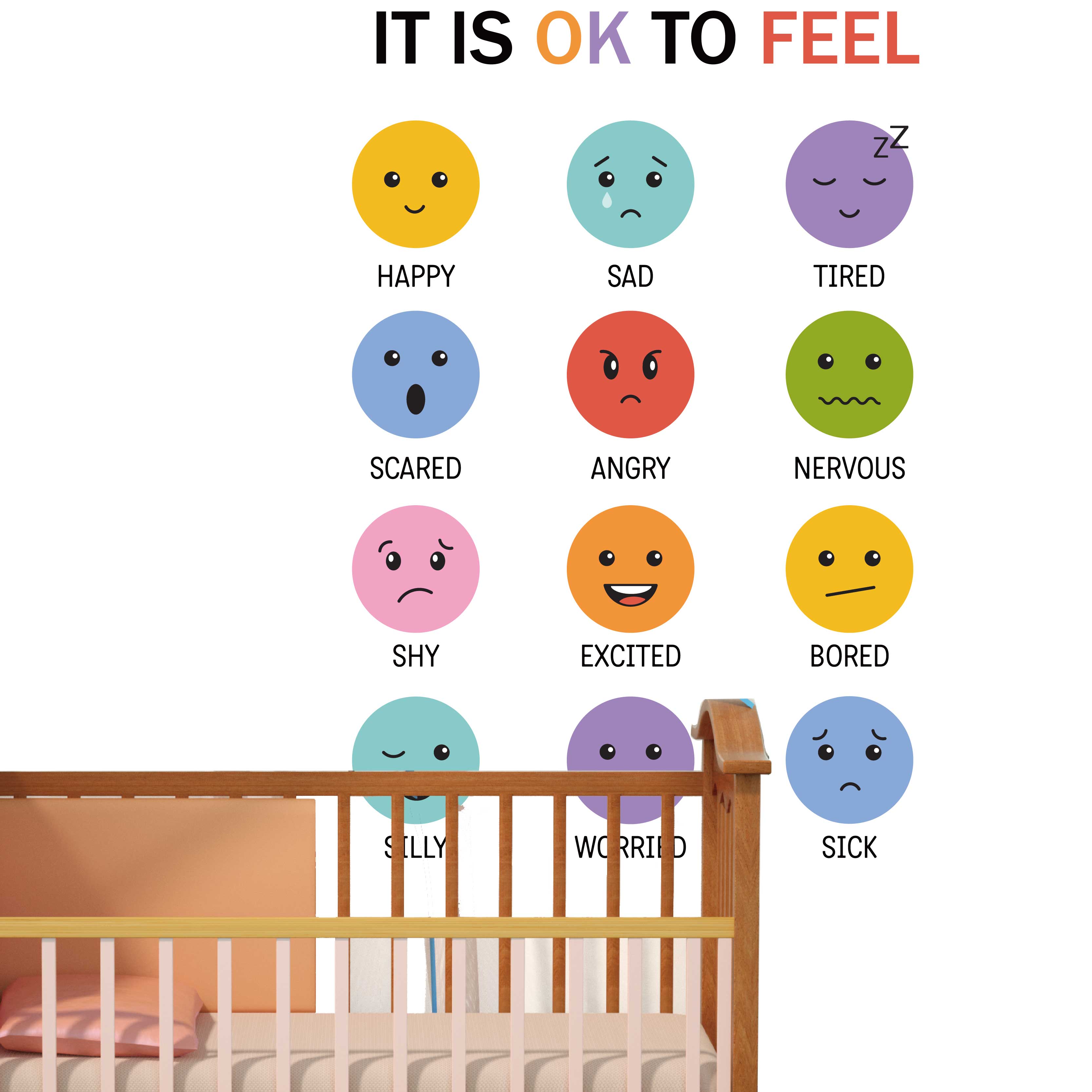 Adesivi Murali 3D Colorati con - Baby Nursery Set Furniture recensione e prezzo
