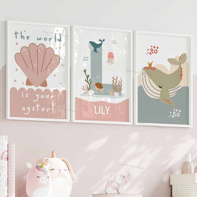 Poster e Stampe su Tela con No - Baby Nursery Name Wall Art recensione e prezzo