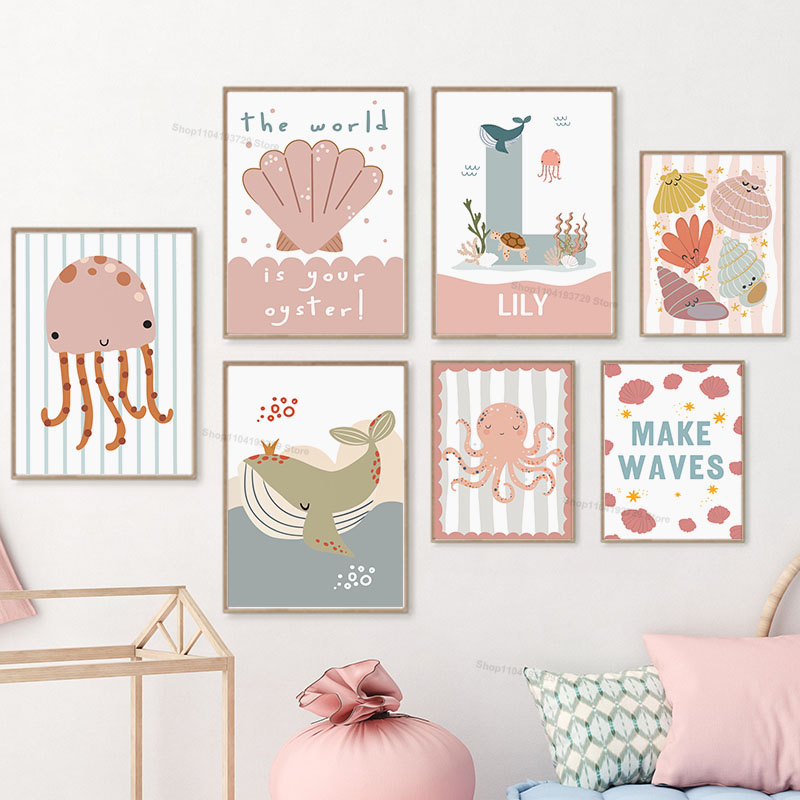 Poster e Stampe su Tela con No - Baby Nursery Name Wall Art recensione e prezzo