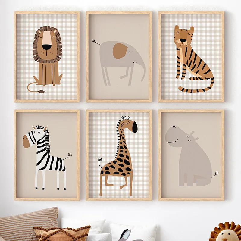 (Senza cornice) Leone, tigre,  - Baby Nursery Picture Frames recensione e prezzo