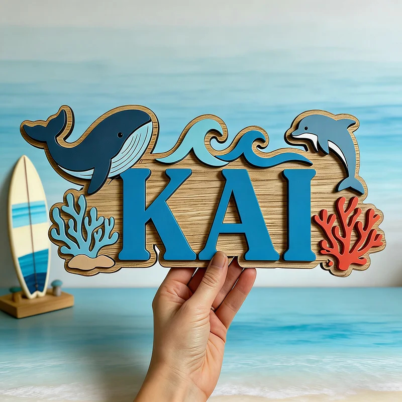Insegna in legno personalizzat - Baby Nursery Name Wall Art recensione e prezzo