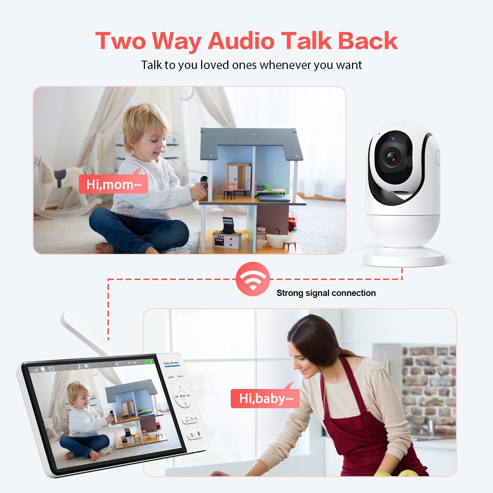 Video Baby Monitor 7 ''1080P H - Baby Nursery Camera recensione e prezzo