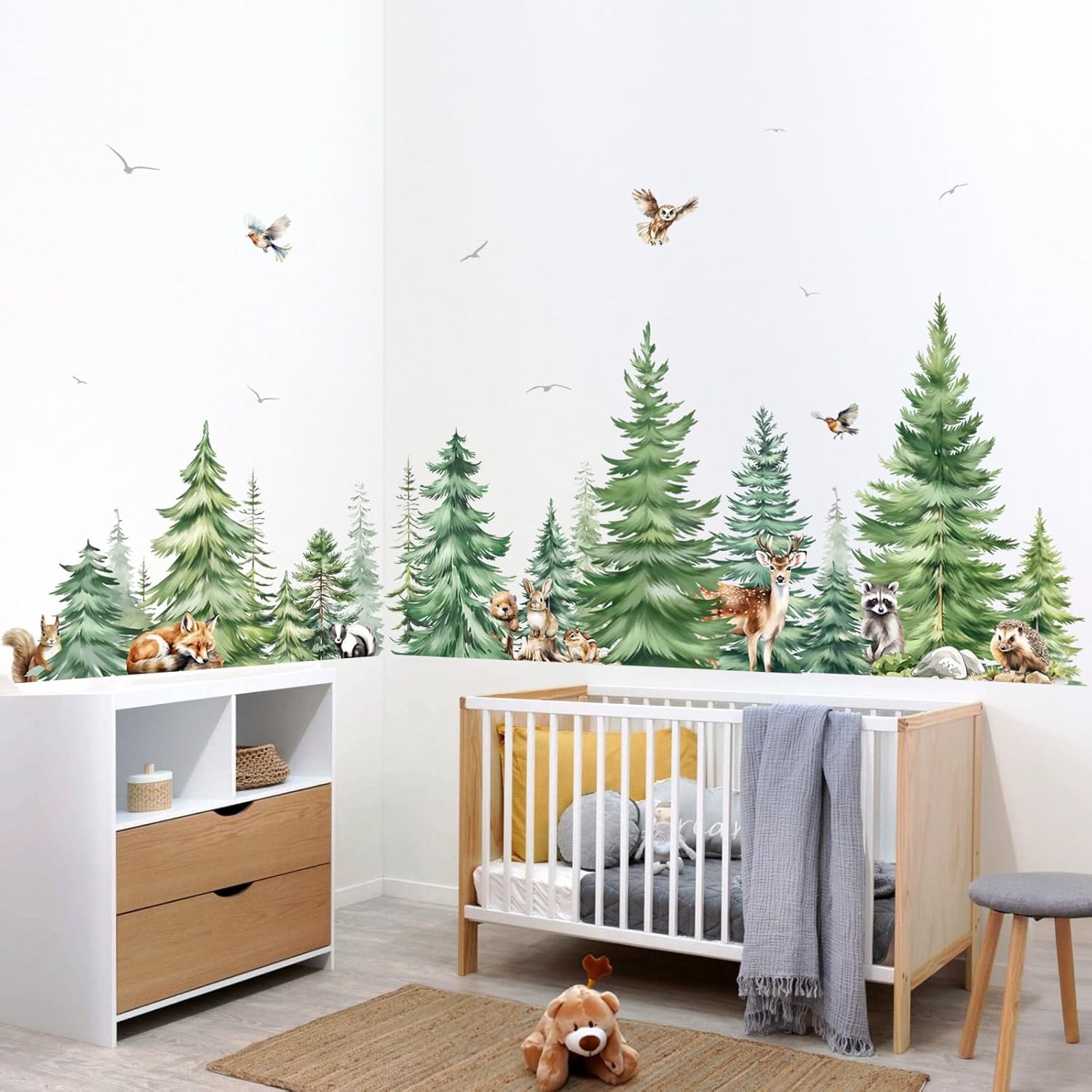 Grande acquerello albero di pi - Baby Nursery Set Furniture recensione e prezzo