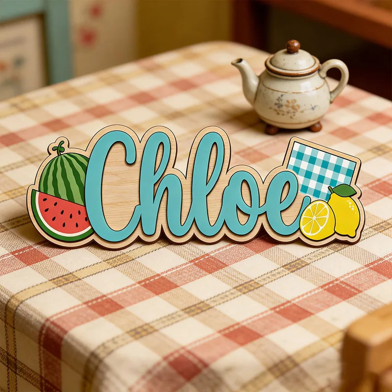 Insegna in Legno Personalizzat - Baby Nursery Name Wall Art recensione e prezzo