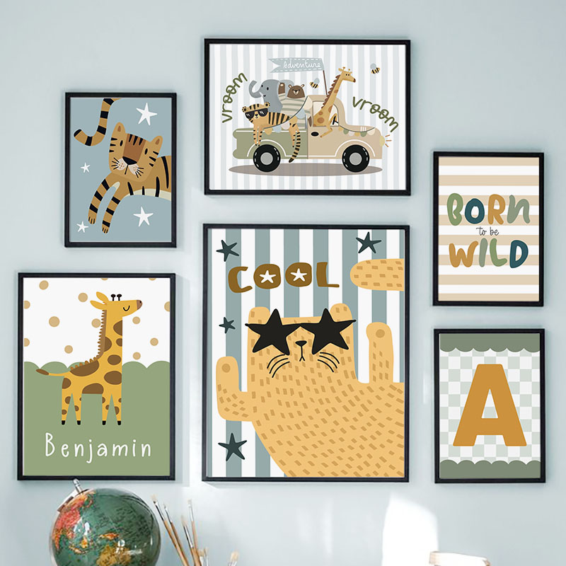 Quadri su tela personalizzati  - Baby Nursery Name Wall Art recensione e prezzo