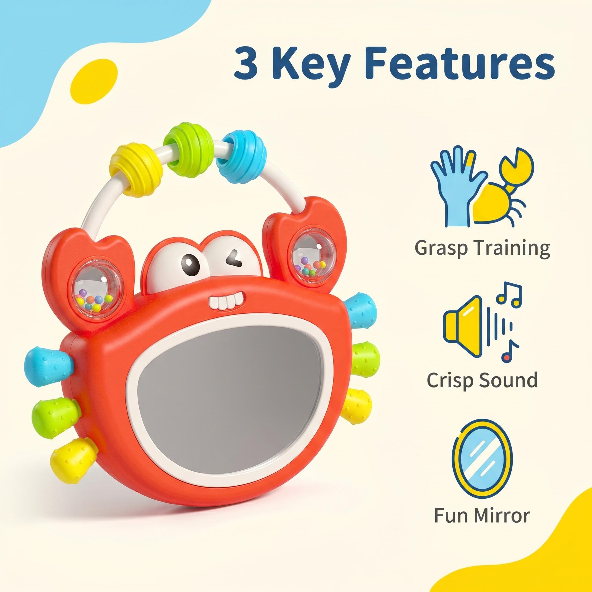 Giocattolo sonaglio con specch - Baby Nursery Songs recensione e prezzo