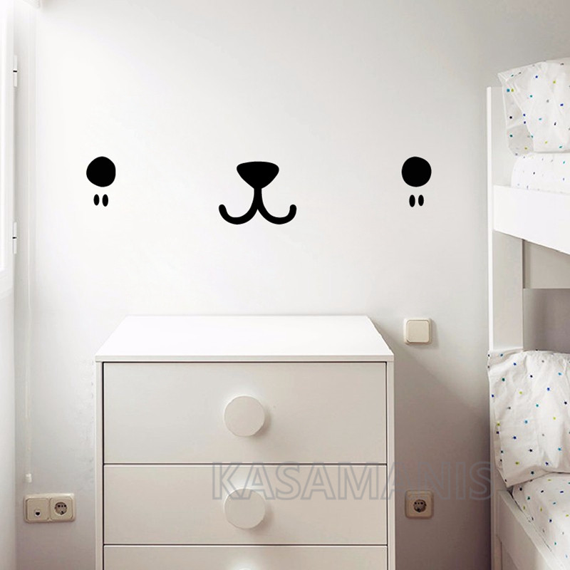Carino Kawaii faccia Wall Art  - Baby Nursery Set Furniture recensione e prezzo
