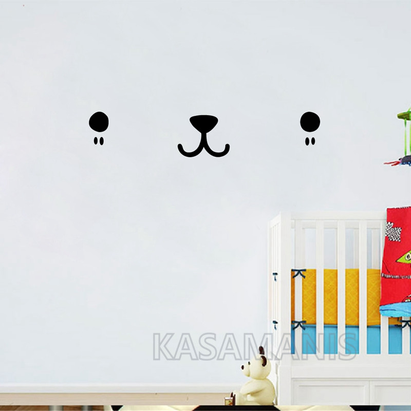 Carino Kawaii faccia Wall Art  - Baby Nursery Set Furniture recensione e prezzo