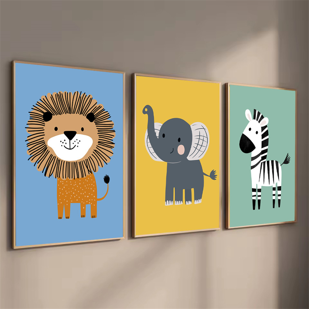 Quadri su tela con animali dei - Baby Nursery Animal Pictures recensione e prezzo