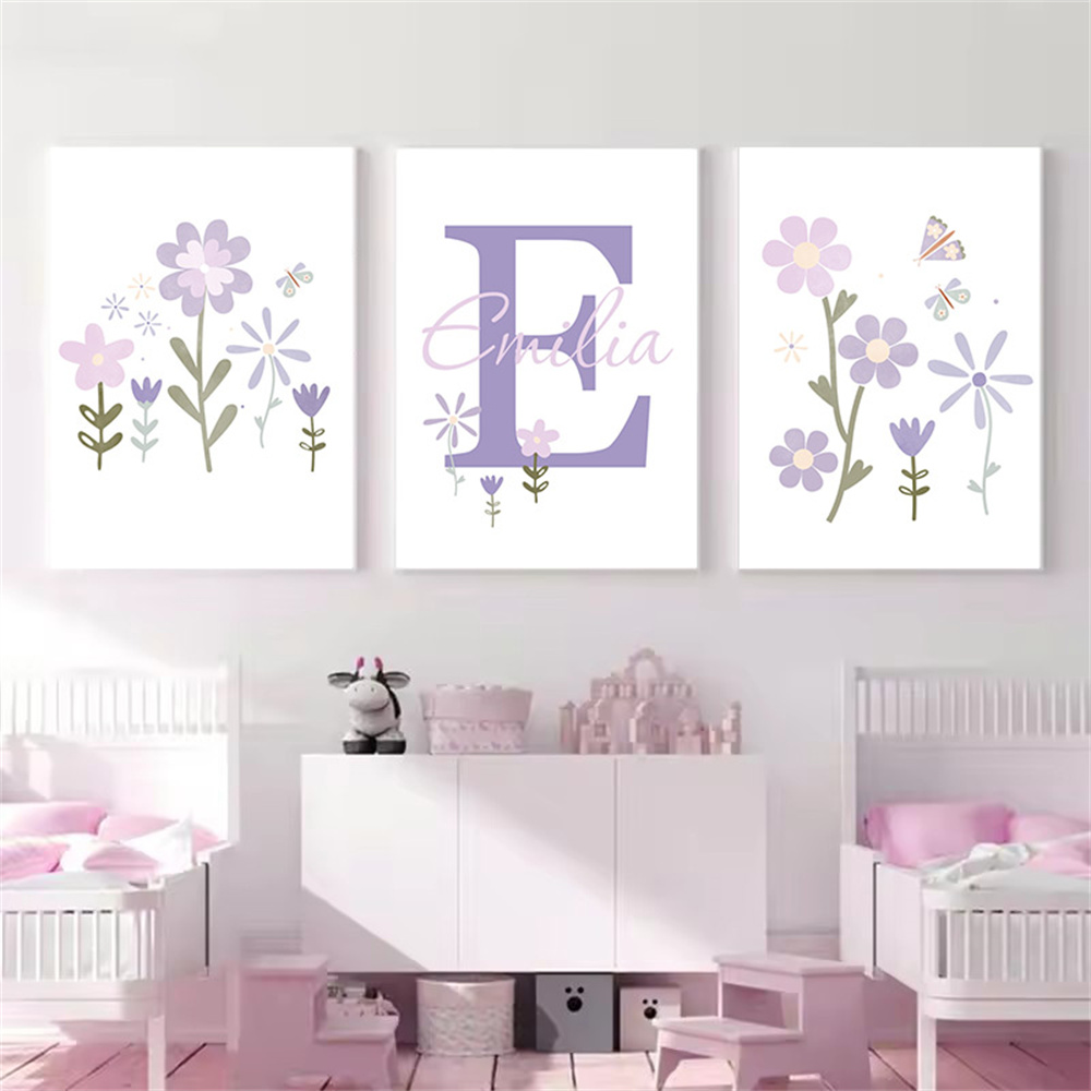 Nome della neonata Poster pers - Baby Nursery Name Wall Art recensione e prezzo