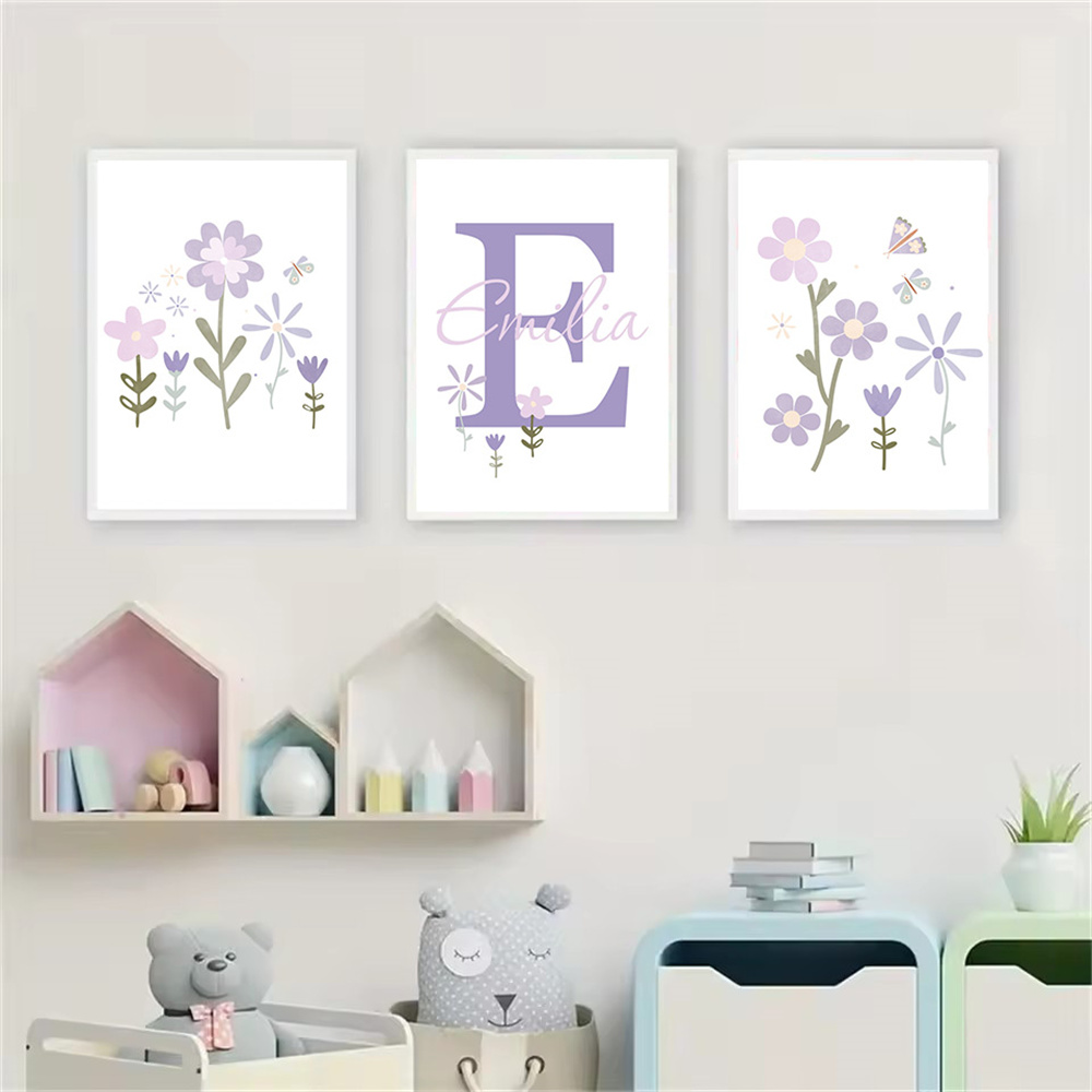 Nome della neonata Poster pers - Baby Nursery Name Wall Art recensione e prezzo