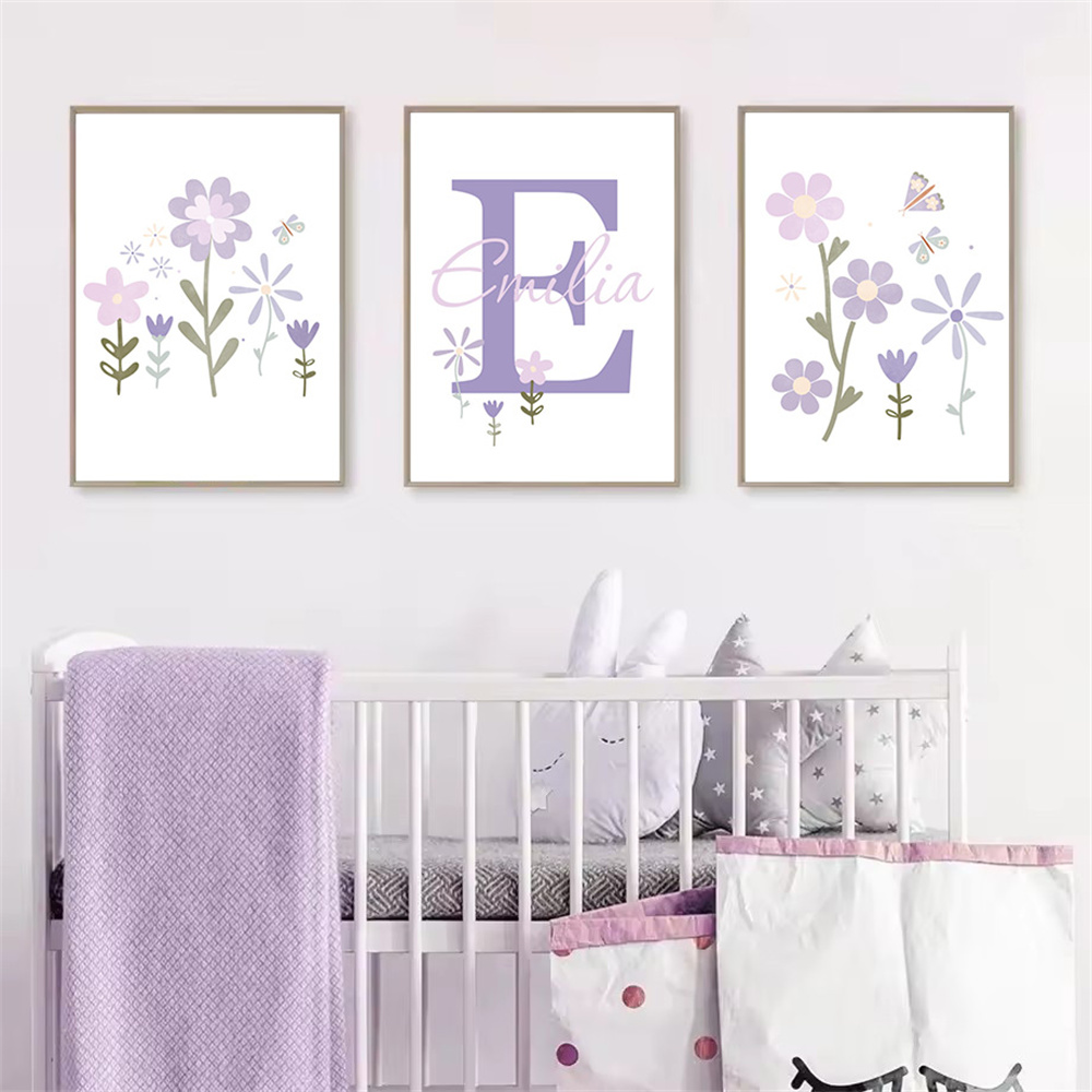 Nome della neonata Poster pers - Baby Nursery Name Wall Art recensione e prezzo
