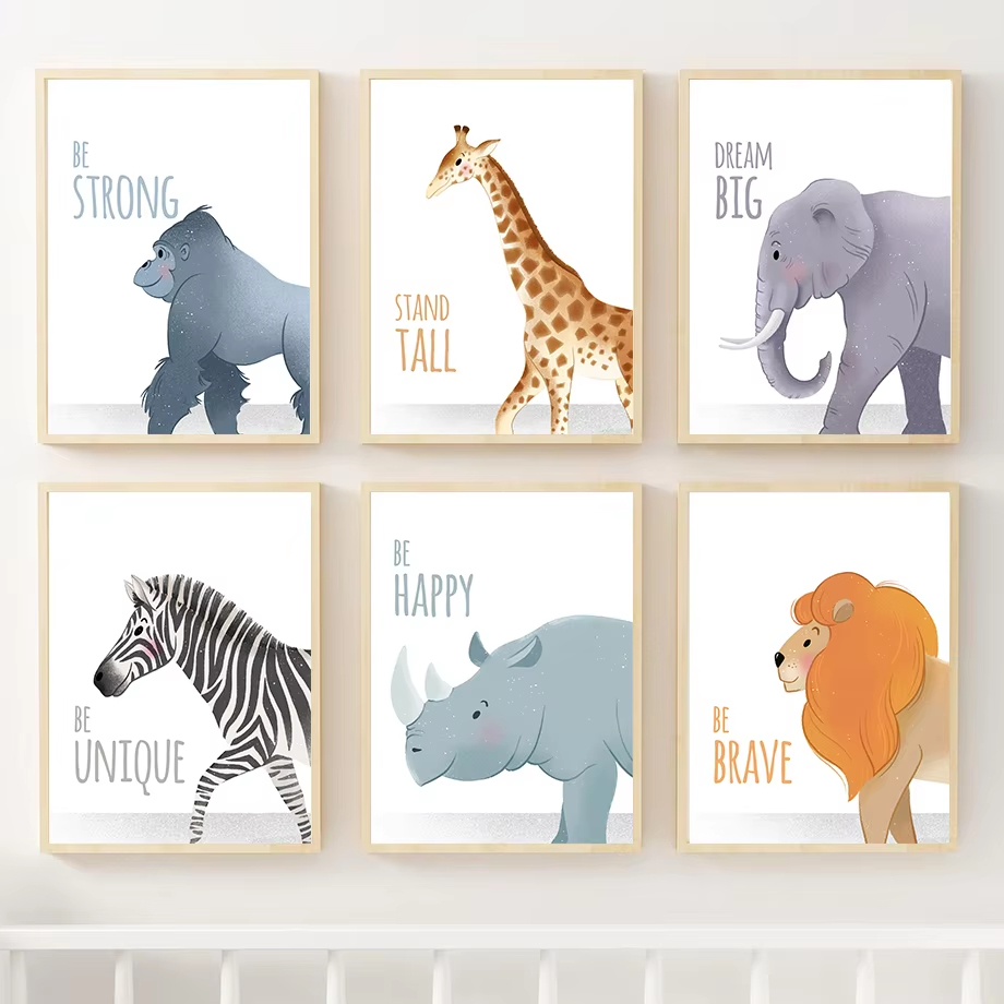 Citazioni ispiratrici Nursery  - Baby Nursery Animal Pictures recensione e prezzo