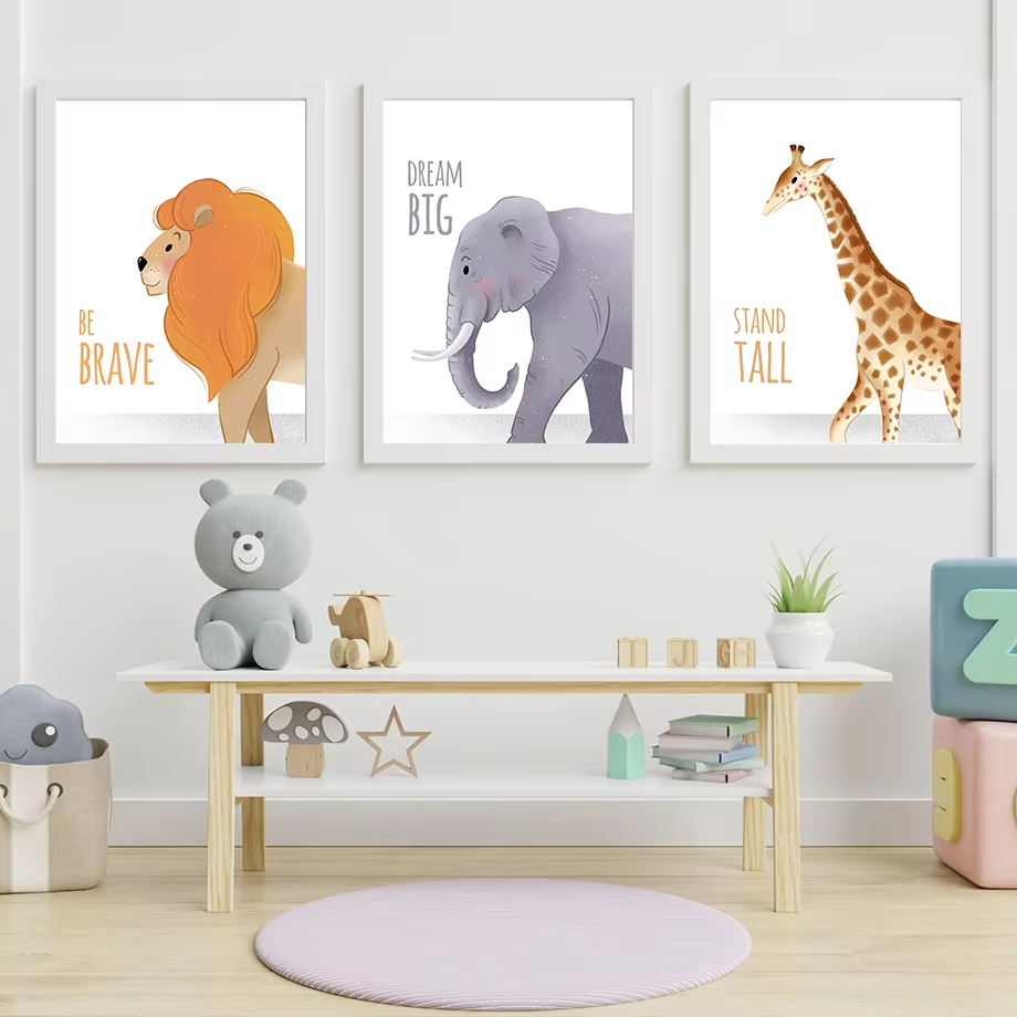Citazioni ispiratrici Nursery  - Baby Nursery Animal Pictures recensione e prezzo